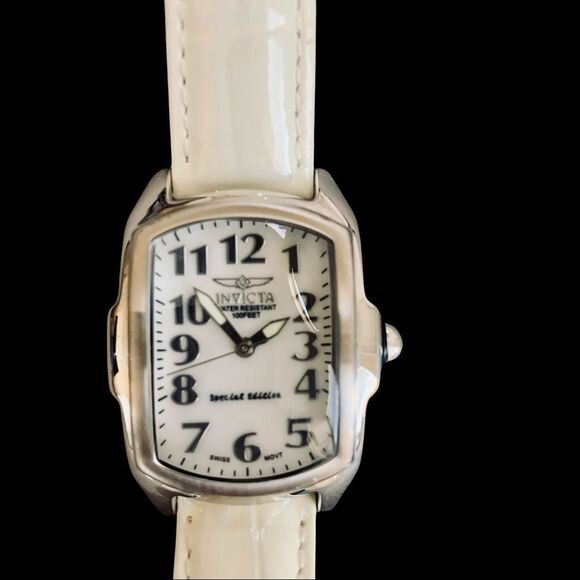 Invicta Lupah Interchangable Bands Special Edition Swiss Mother of Pearl Red Blk - Picture 2 of 8